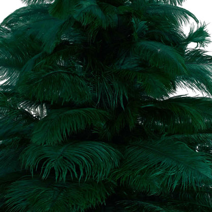 GREEN OSTRICH FEATHER CHRISTMAS TREE