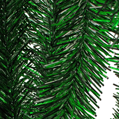 GREEN, SILVER, & BLACK TINSEL GARLAND