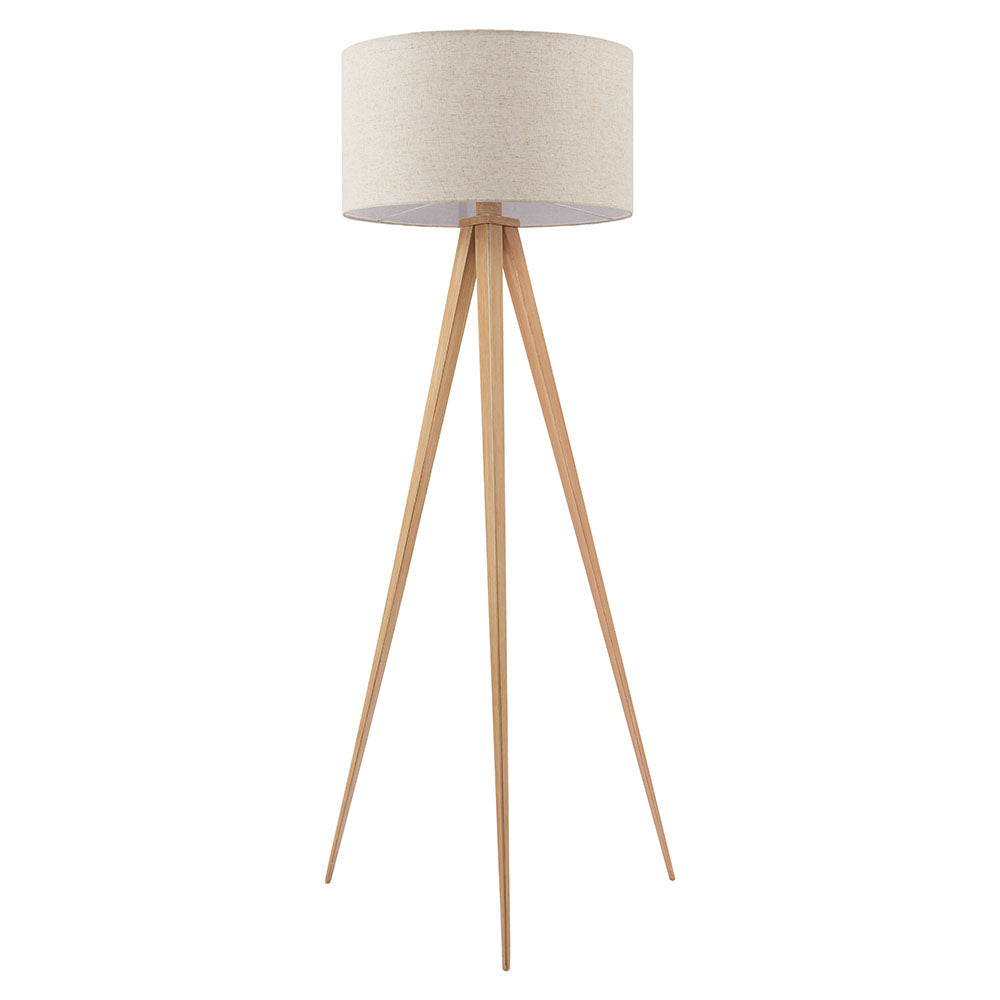 IMPERIAL FLOOR LAMP BEIGE & NATURAL