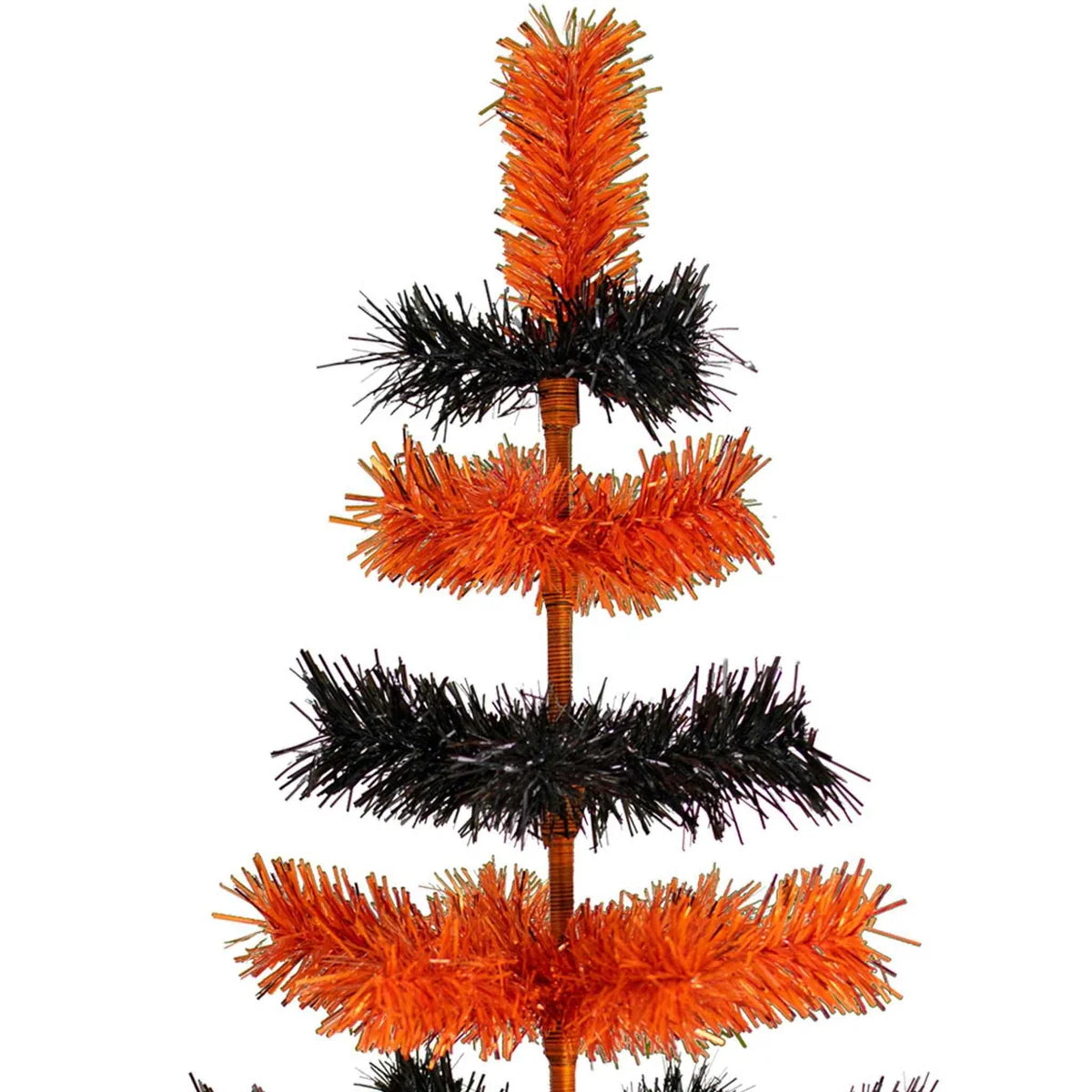 HALLOWEEN LAYERED TINSEL CHRISTMAS TREE