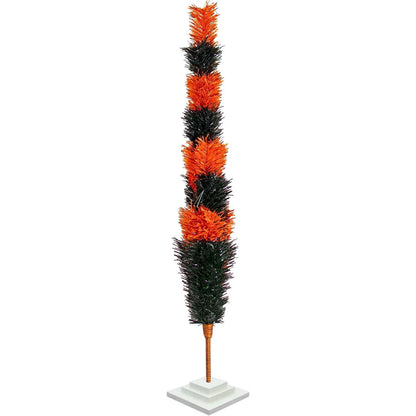 HALLOWEEN LAYERED TINSEL CHRISTMAS TREE