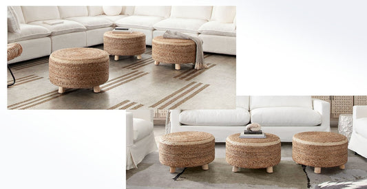 JUTE STOOL / ACCENT TABLE