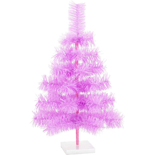 LAVENDER TINSEL CHRISTMAS TREE