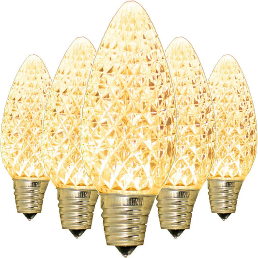 LED FACETED CLEAR LIGHT BULBS