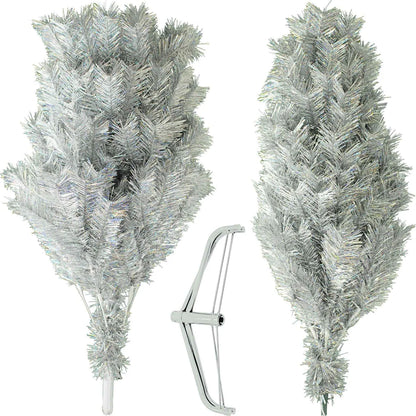 LUXE CHRISTMAS SILVER TINSEL TREE