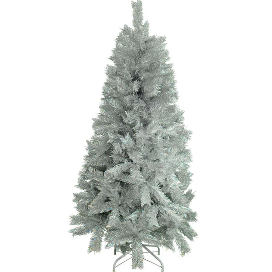 LUXE CHRISTMAS SILVER TINSEL TREE