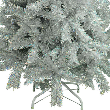 LUXE CHRISTMAS SILVER TINSEL TREE