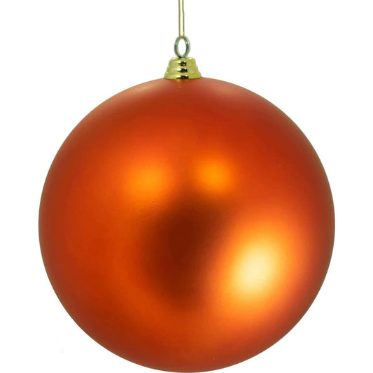 MATTE ORANGE BALL ORNAMENTS