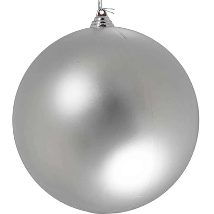 MATTE SILVER BALL ORNAMENTS