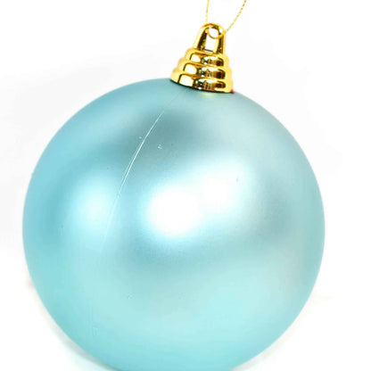 MATTE TEAL BALL ORNAMENTS
