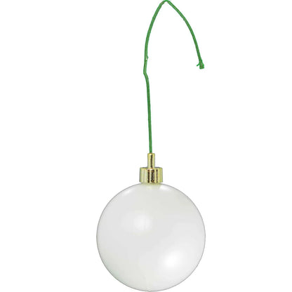 MATTE WHITE BALL ORNAMENTS