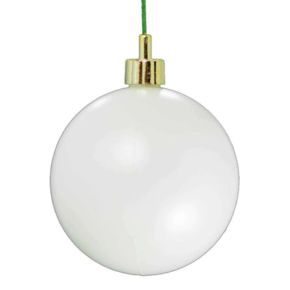 MATTE WHITE BALL ORNAMENTS