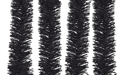 METALLIC BLACK TINSEL GARLAND