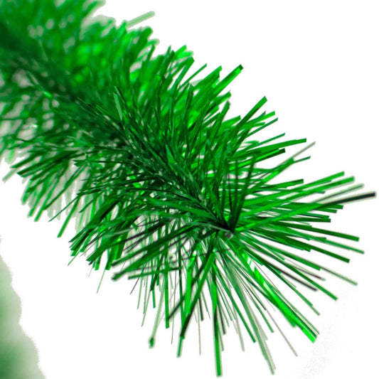 METALLIC GREEN TINSEL GARLAND