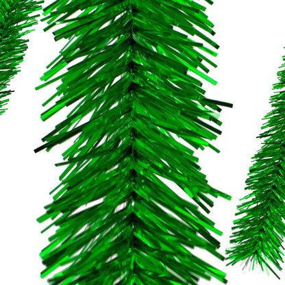 METALLIC GREEN TINSEL GARLAND