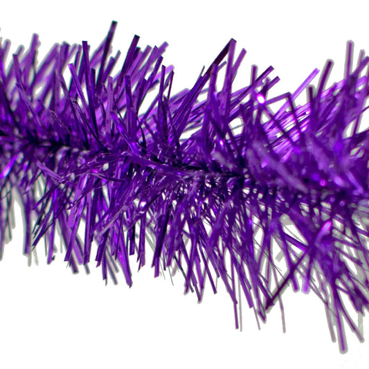 METALLIC PURPLE TINSEL GARLAND