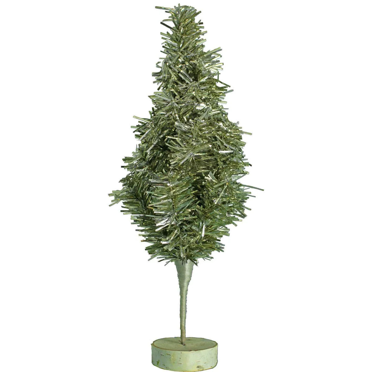 MINI ANTIQUE SILVER TINSEL CHRISTMAS TREE