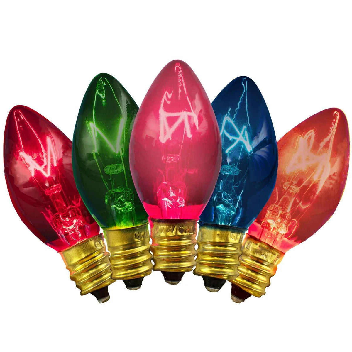 MULTI-COLOR LIGHT BULBS WITH PINK