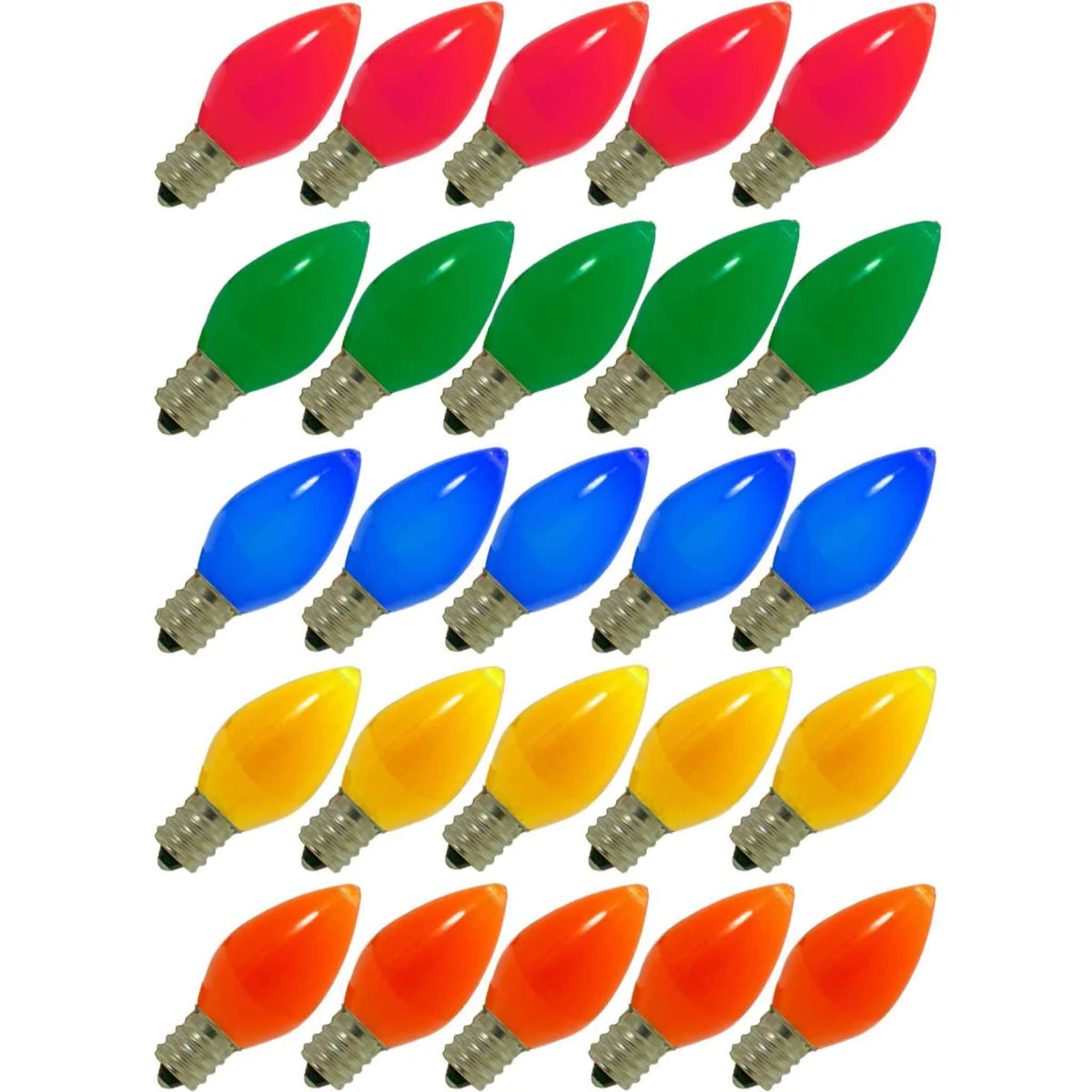 MULTI-COLOR SOLID LED LIGHT BULBS