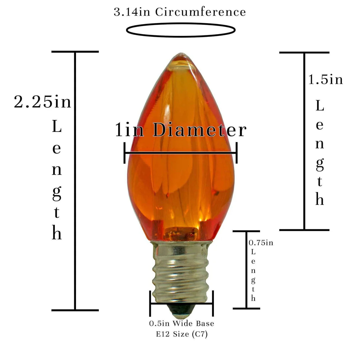 ORANGE LED LIGHT BULBS