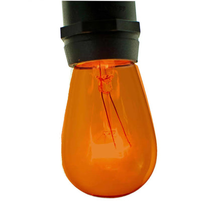 ORANGE S14 EDISON LIGHT BULBS