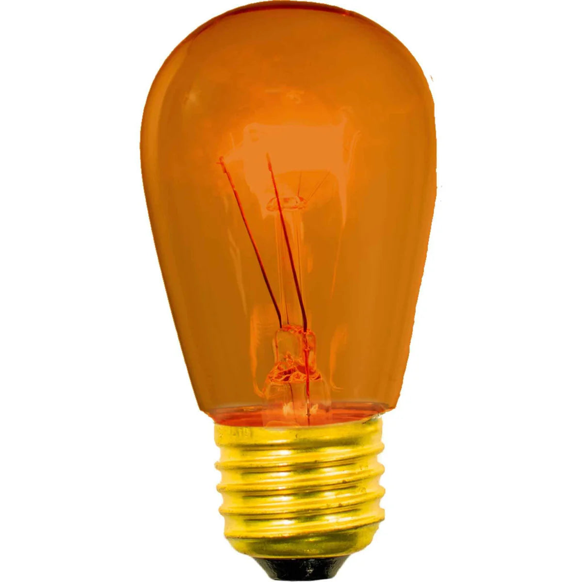 ORANGE S14 EDISON LIGHT BULBS