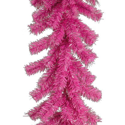 PINK AND SILVER CHRISTMAS GARLAND