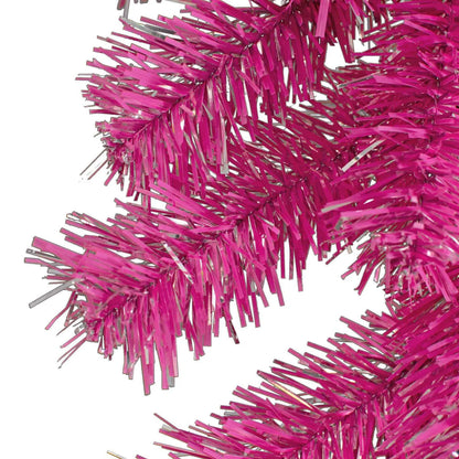 PINK AND SILVER CHRISTMAS GARLAND