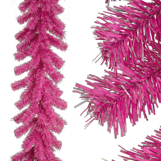 PINK AND SILVER CHRISTMAS GARLAND