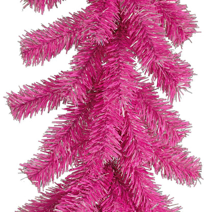 PINK AND SILVER CHRISTMAS GARLAND