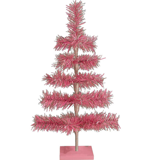 PINK & SILVER FIREWORK CHRISTMAS TREE