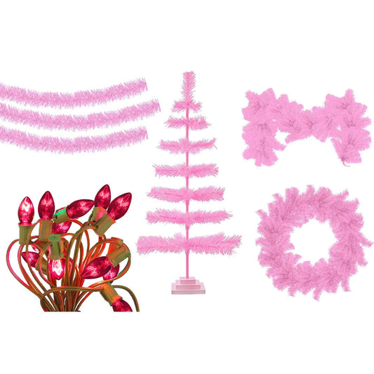 PINK CHRISTMAS DECORATION BUNDLE KIT