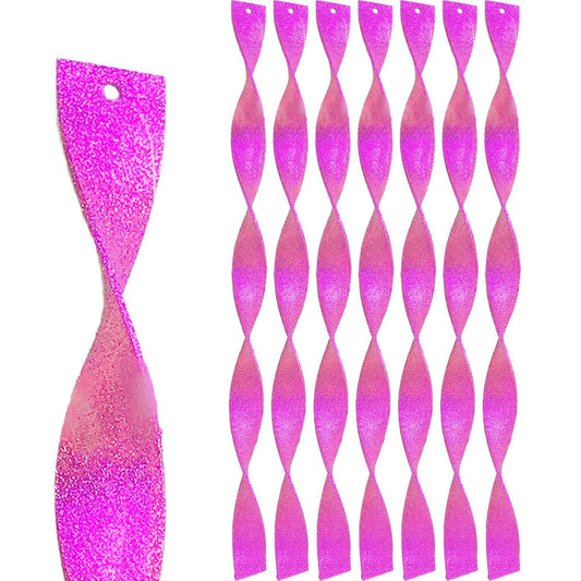 PINK GLITTER ICICLE FINIALS
