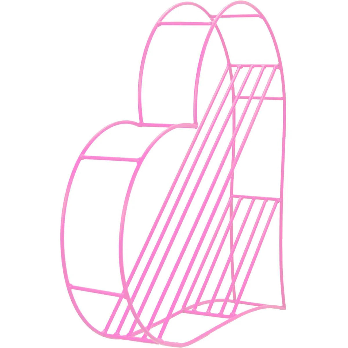 HEART-SHAPED FLOATING BOOKSHELF – BABY PINK