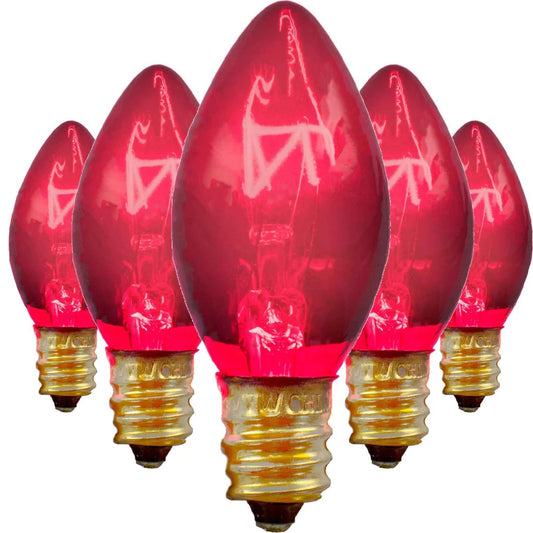 PINK LIGHT BULBS