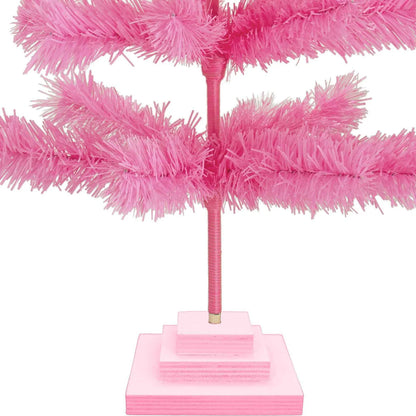 PINK TINSEL CHRISTMAS TREE