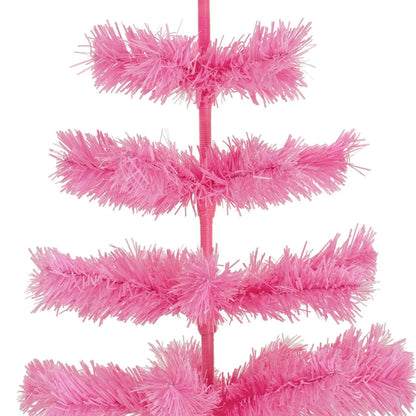 PINK TINSEL CHRISTMAS TREE