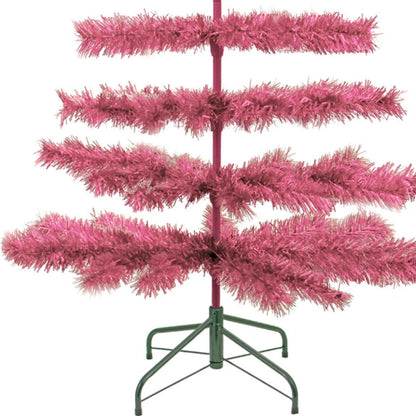 PINK TINSEL CHRISTMAS TREE