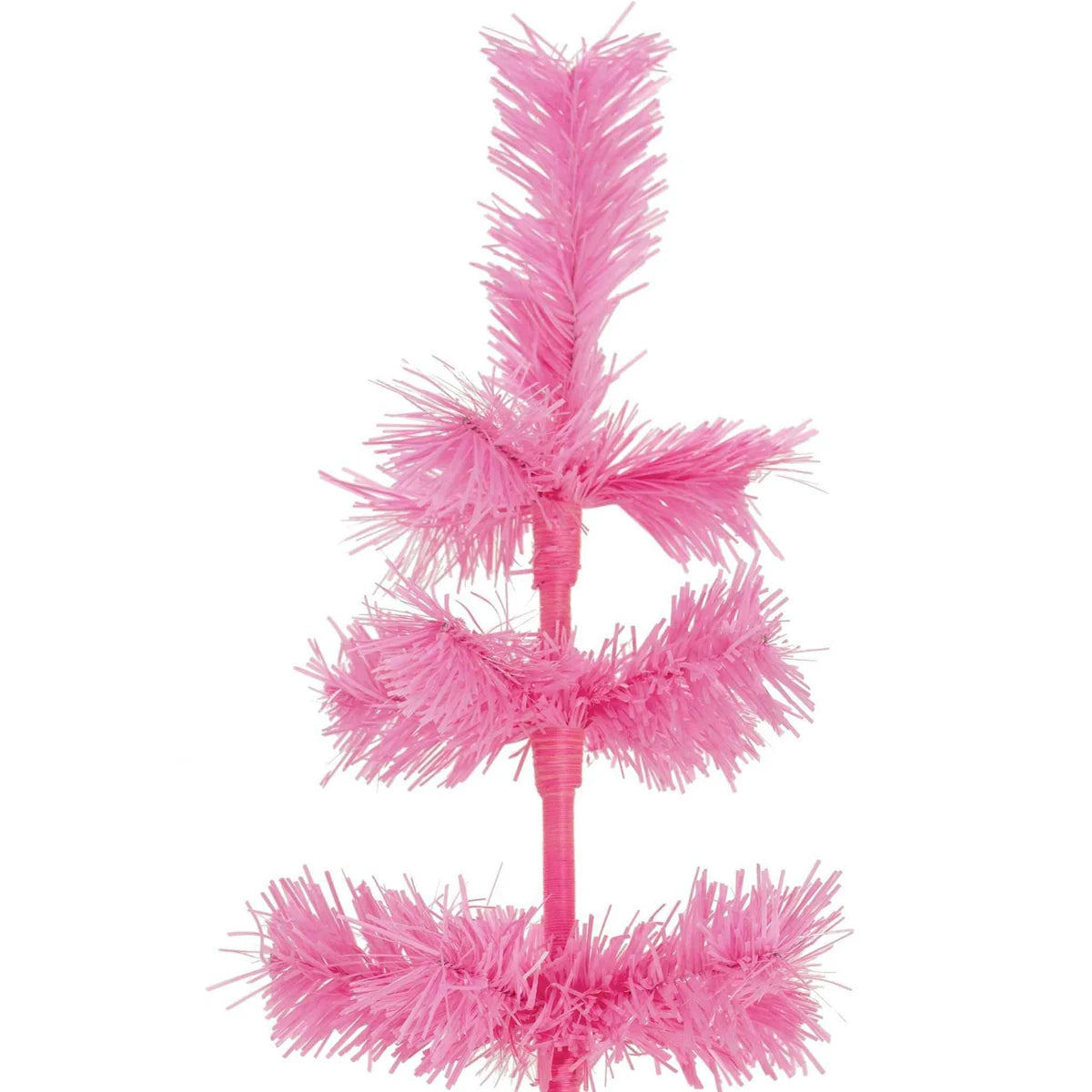 PINK TINSEL CHRISTMAS TREE