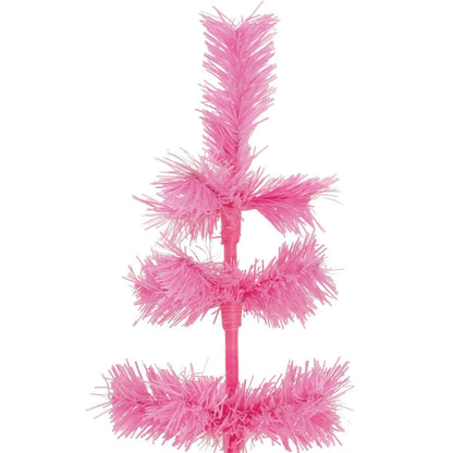 PINK TINSEL CHRISTMAS TREE