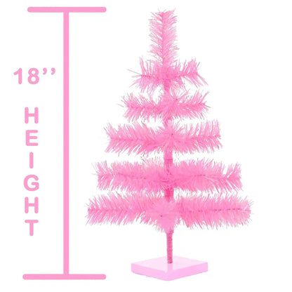PINK TINSEL CHRISTMAS TREE