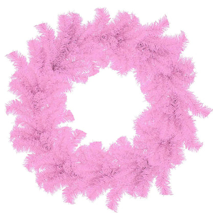 PINK TINSEL CHRISTMAS WREATHS