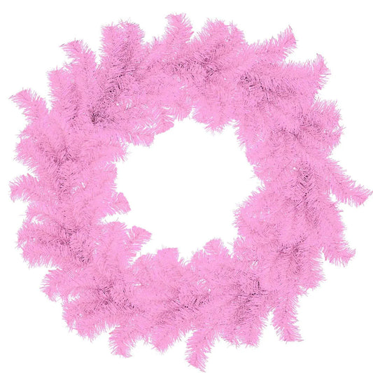 PINK TINSEL CHRISTMAS WREATHS