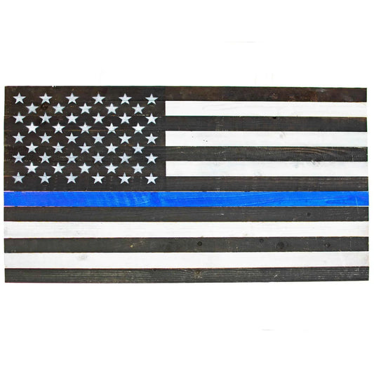 POLICE AMERICAN FLAGS