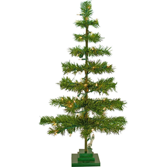 PRE-LIT CHRISTMAS TINSEL TREES