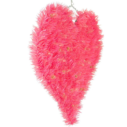 PRE-LIT VALENTINE'S DAY TINSEL HEARTS WITH LIGHTS