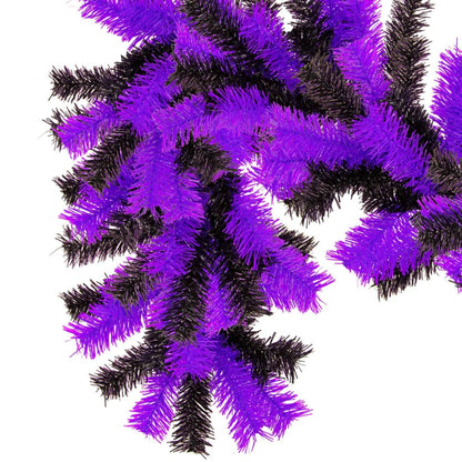 PURPLE AND BLACK CHRISTMAS GARLAND