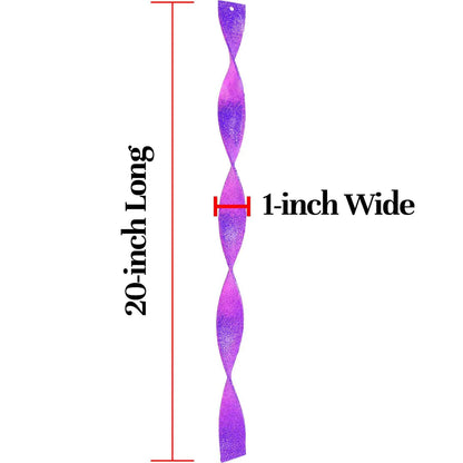 PURPLE GLITTER ICICLE FINIALS