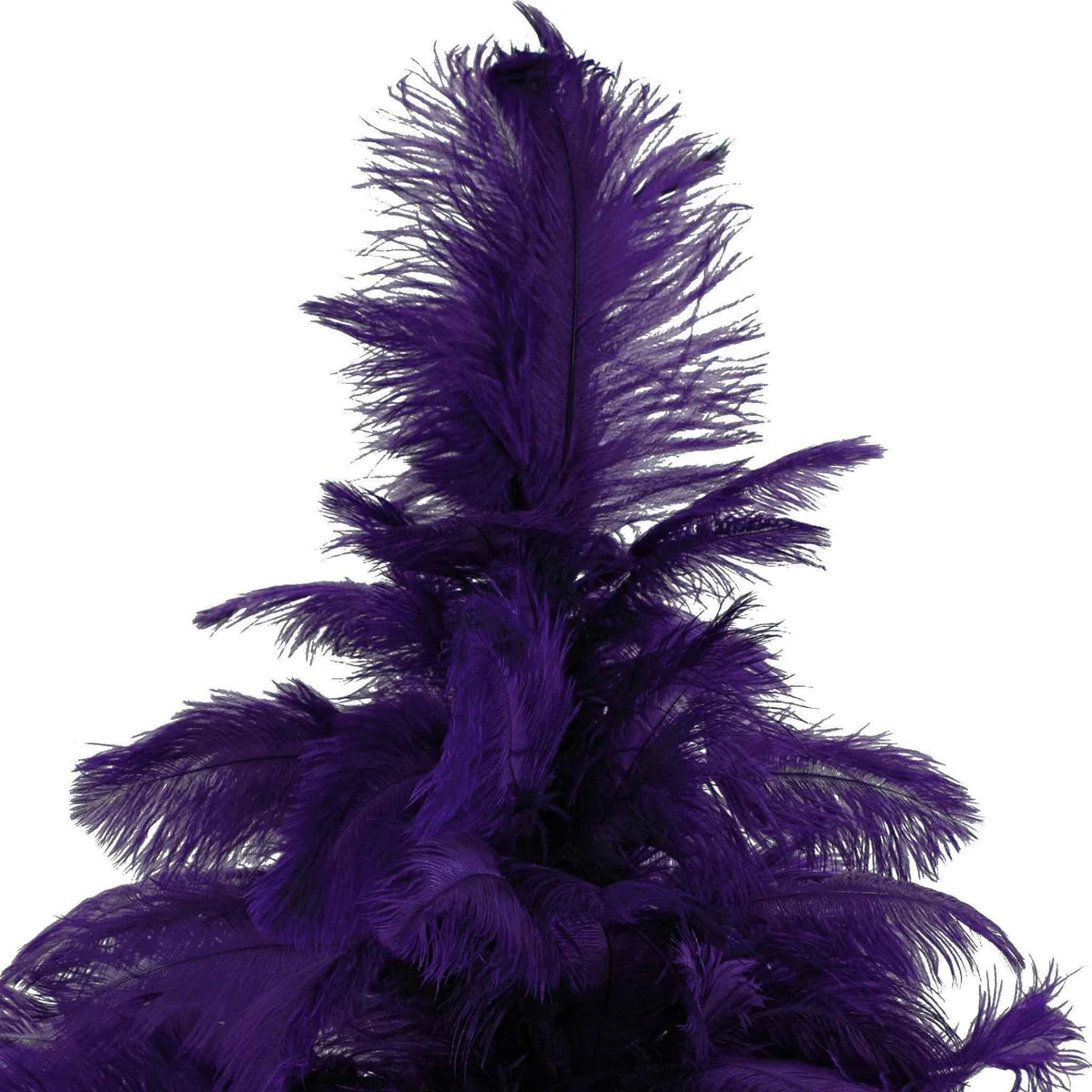 PURPLE OSTRICH FEATHER CHRISTMAS TREE