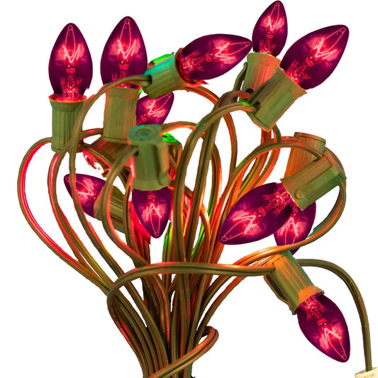 PURPLE OUTDOOR STRING LIGHTS
